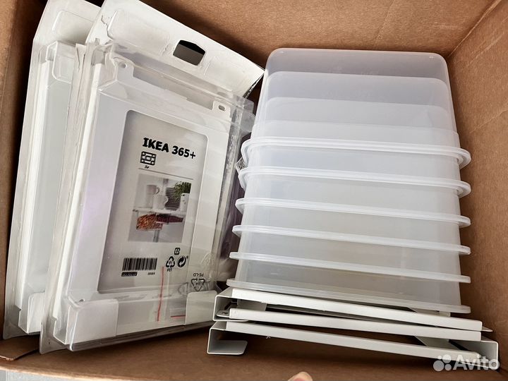 IKEA контейнеры + держатели 6 шт