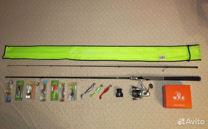 Спиннинг в сборе. Комплект на джиг