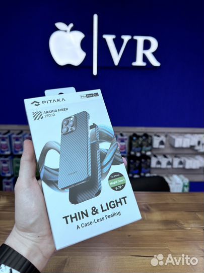 Чехол Pitaka для iPhone 15 pro Новый Оригинал