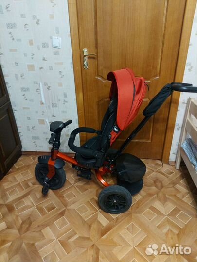 Детский трехколесный велосипед-коляска