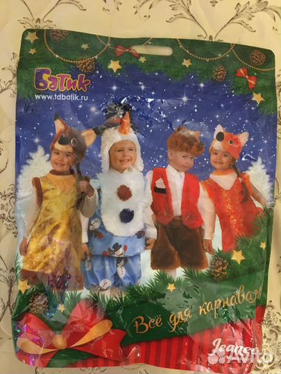 Костюм снеговика детский