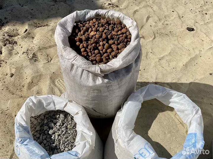 Песок Щебень Гравий Чернозем Грунт в мешках