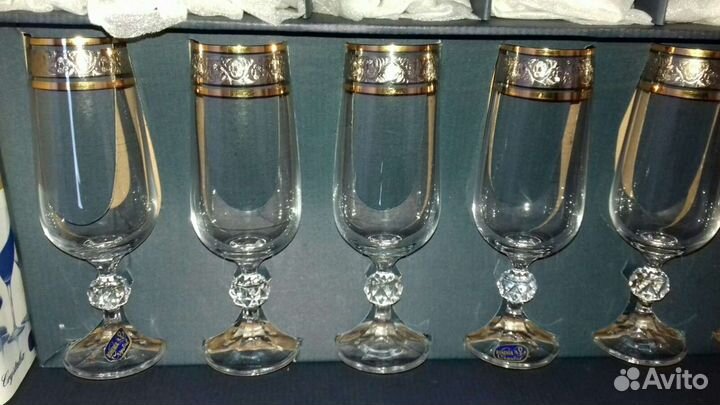 Набор бокалов Bohemia Claudia 18 шт