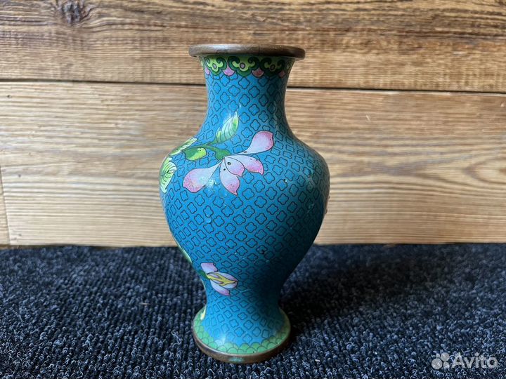 Ваза старинная эмаль