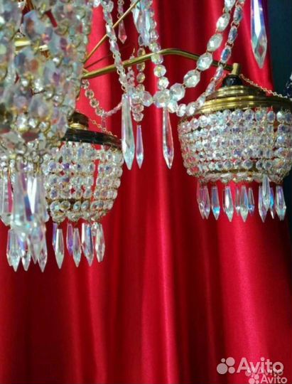 Люстра хрустальная Чехия