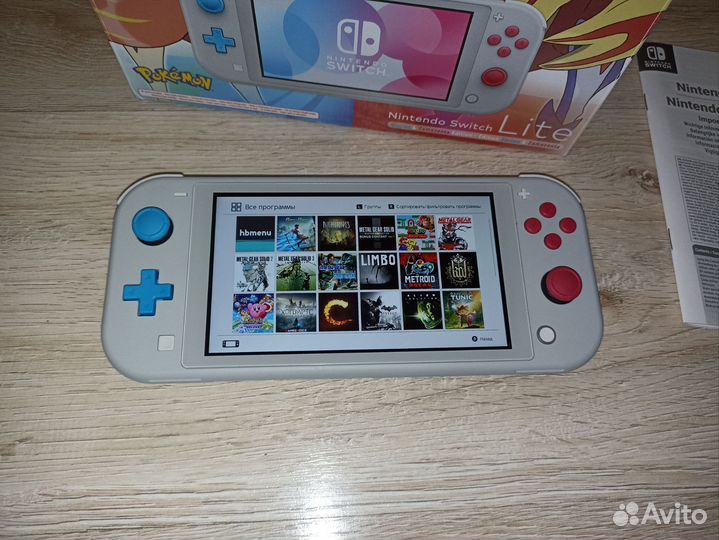 Nintendo switch lite прошитая 160gb