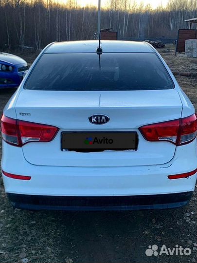 Kia Rio 1.6 МТ, 2017, битый, 116 340 км