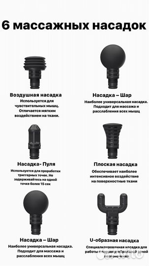 Перкуссионный пистолет массажер Booster M2