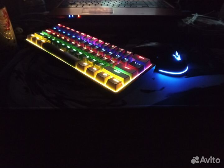 Клавиатура механика 60% redragon fizz rainbow