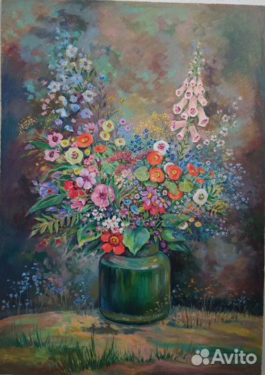 Картина маслом Букет 50*70 см