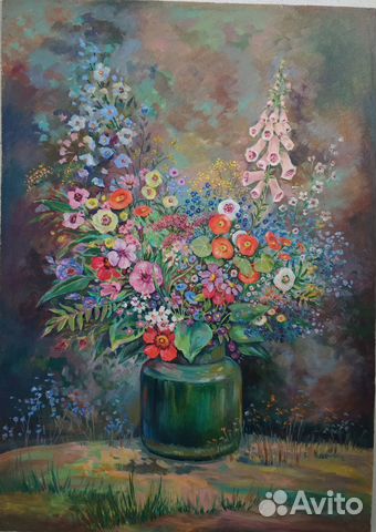 Картина маслом Букет 50*70 см