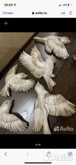 Птицы из гипса 3D