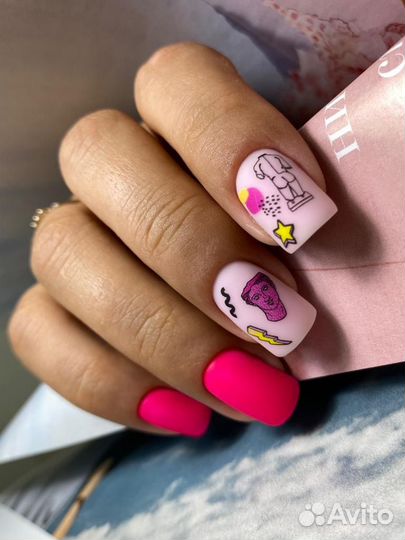 Маникюр с покрытием shellac на дому
