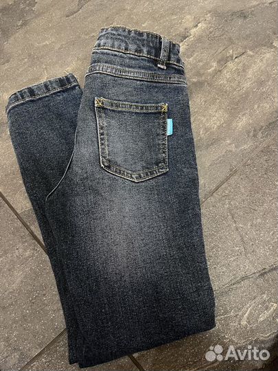 Топ, джинсы, ремень пакетом на 7 лет