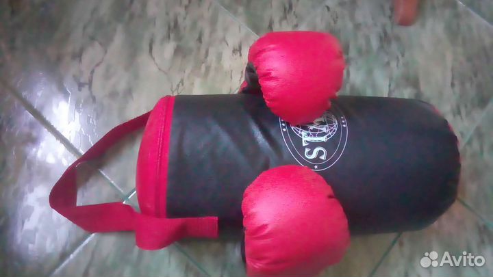 Боксерская груша детская с перчатками