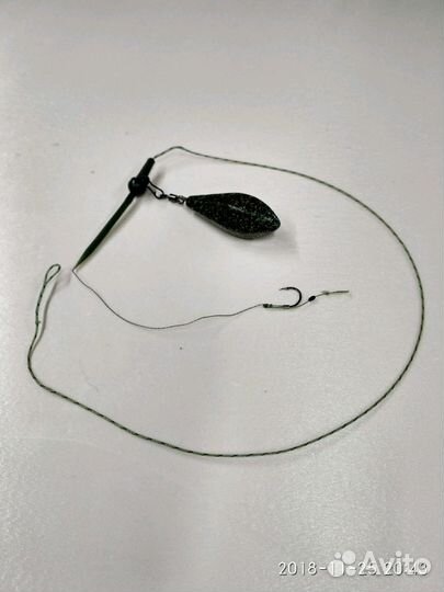 Карповый монтаж, поводок, грузило,лидкор