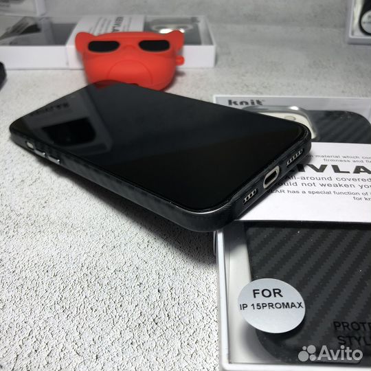 Чехол на iPhone 13 14 15 pro max карбон pitaka