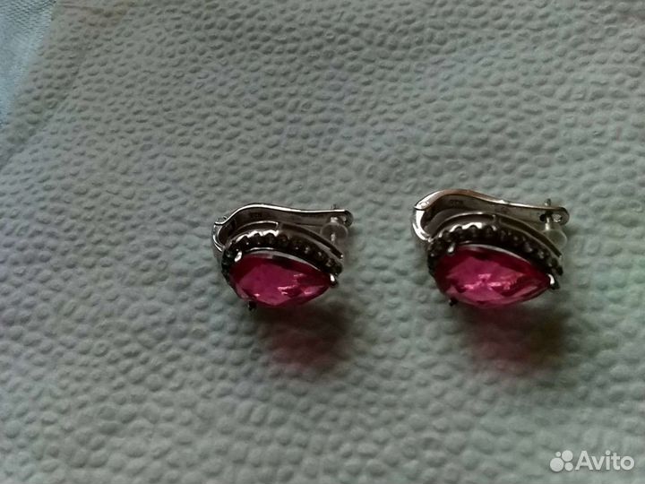 Серьги серебро