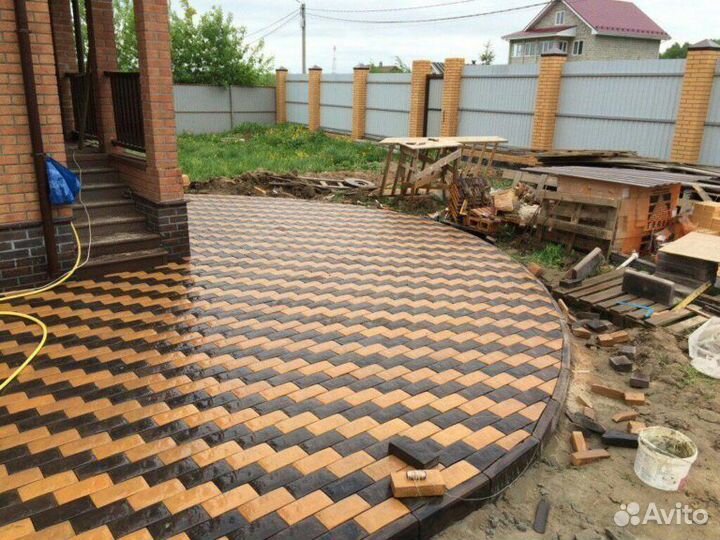 Укладка тротуарной плитки и брусчатки