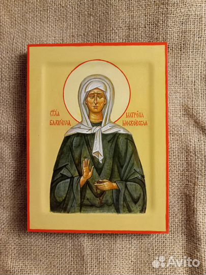 Икона св.Матроны. рукописная