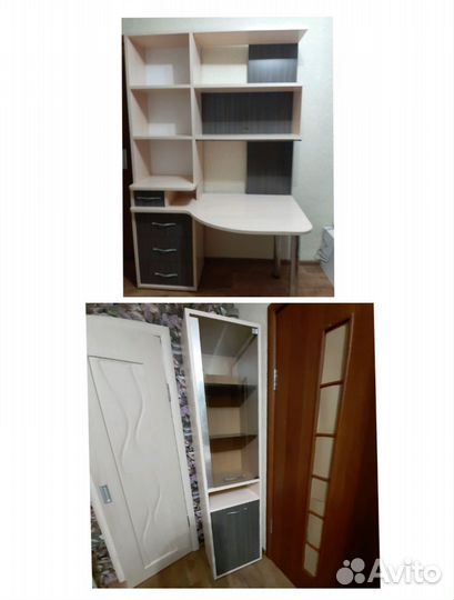 Письменный стол со стеллажом бу