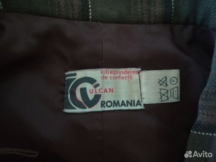 Юбка шерстяная длинная в клетку