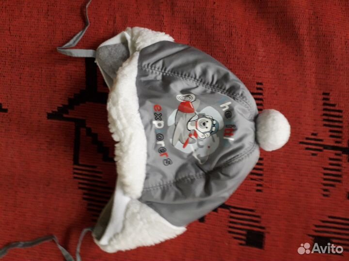 Шапка зимняя для мальчика 42 44