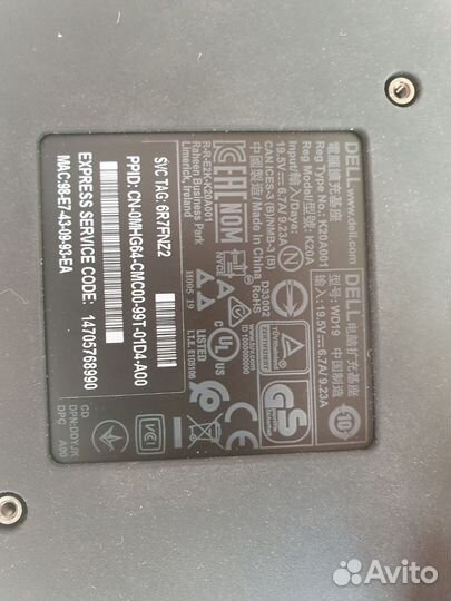 Док станция Dell WD19