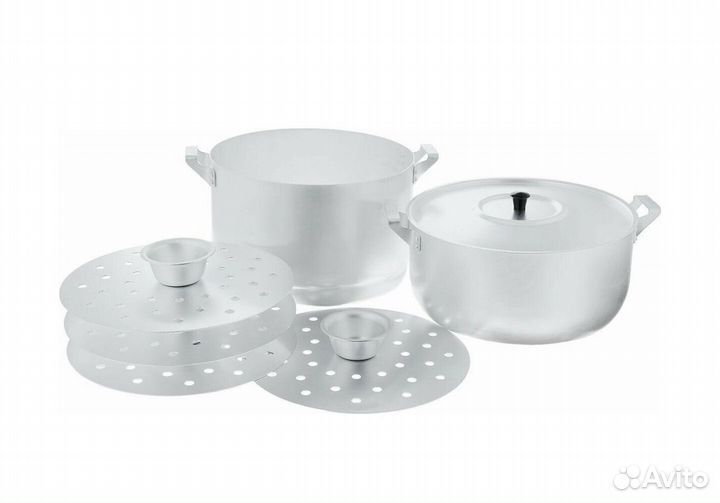 Манты-казан алюминиевый scovo, 6 л