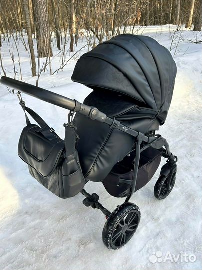 Коляска 2 в 1 «Indigo Special» из эко кожи