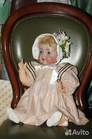 Кукла антикварная 55 см немецкая старинная