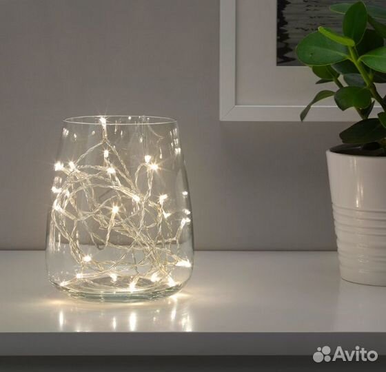 Гирлянда IKEA ledfyr, 24 светодиода