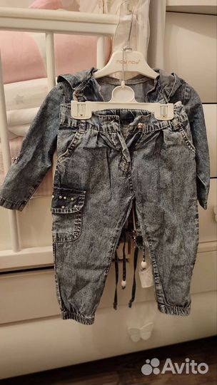 Джинсовый костюм на девочку