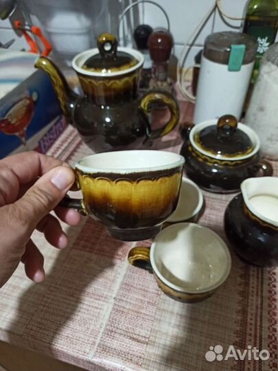 Сервиз чайный СССР глиняный