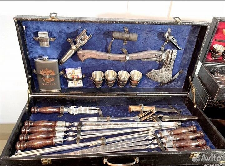 Мужской подарочный набор шампуров