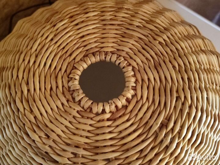 Абажур плетеный из эко-лозы
