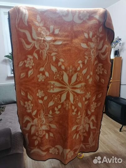 Одеяло шерстяное СССР новое