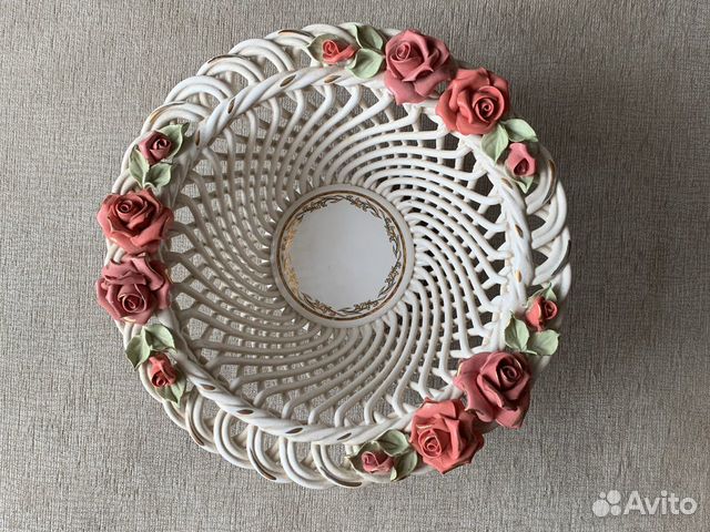 Ваза для фруктов винтажная