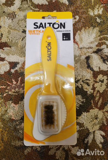 Щетка тройная для замши и нубука Salton