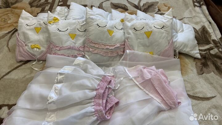 Бортики в детскую кроватку бу