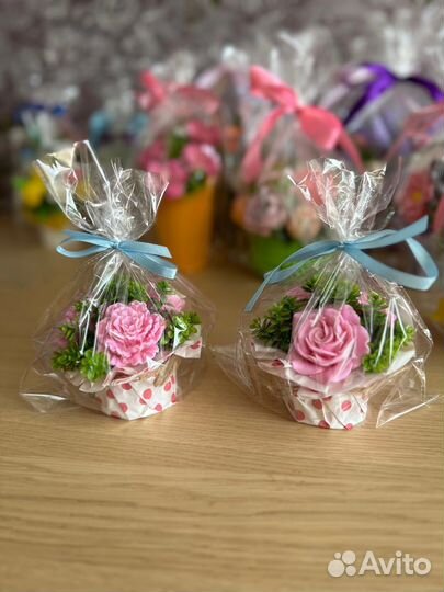 Мини букет из мыла