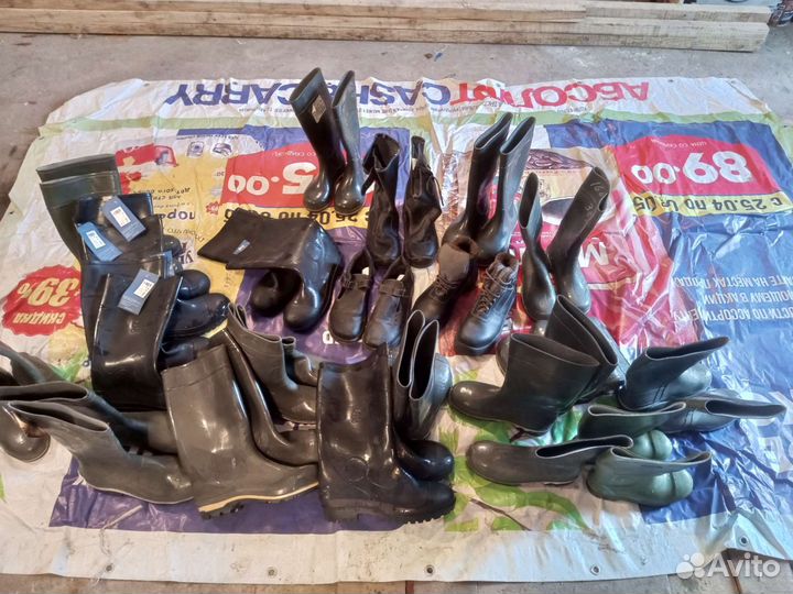 Резиновые сапоги новые