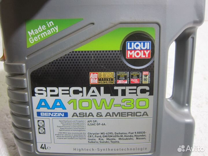 Масло моторное Liqui Moly Special Tec AA 10w-30 4л