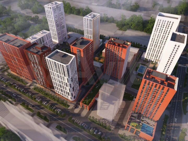 2-к. квартира, 61,5 м², 6/20 эт.