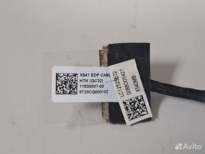 Шлейф eDP 30pin asus X540, X541 QC32 11830007-00