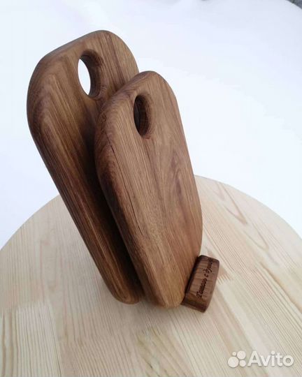 Доска разделочная дуб с подставкой