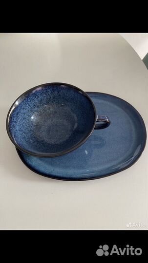 Набор чашка и тарелка IKEA