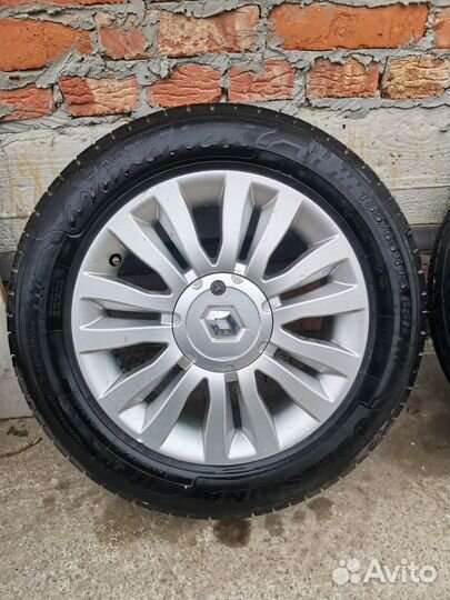 Литые диски R15 4x100 с резиной оригинал Renault