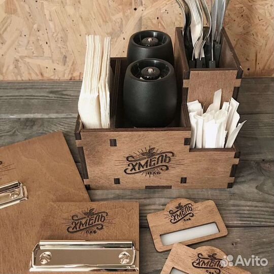 Подставка дл салфеток специй зубочисток гравировка