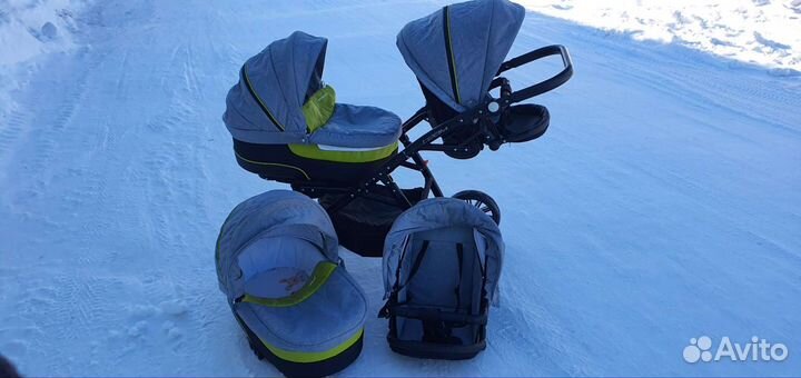 Коляска 2 в 1 для двойни